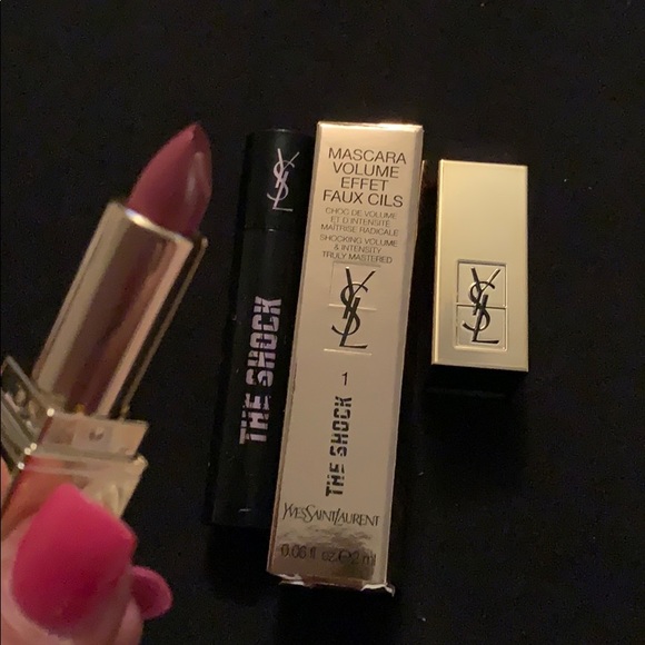 YSL THE SHOCK MASCARA  & Gorgeous 👄 lLipstick Set - Picture 2 of 11